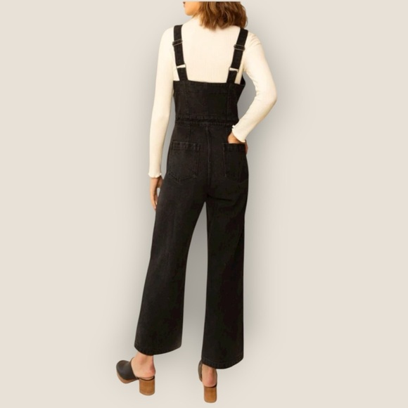 NWT Whimsy + Row Grace Jumpsuit Black Wash Denim - Picture 13 of 13